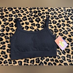 JoyLab Black Knit Seamless Sports Bra